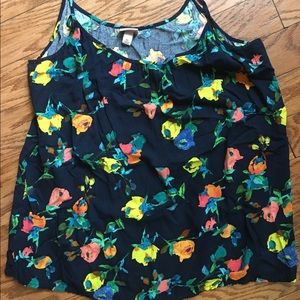 Blue Floral tank top